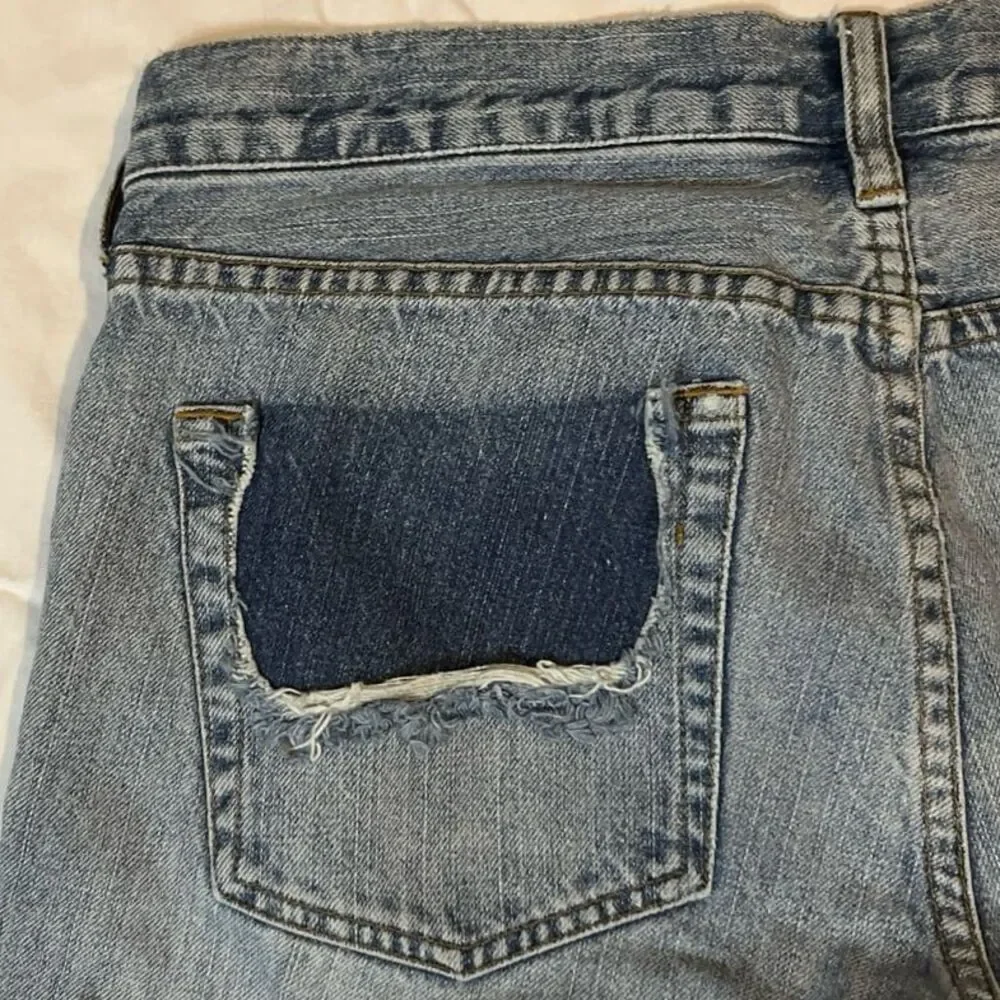 J Crew Jeans Lowrise Hip Slung Light Medium Wash Denim Women’s Sz. 4R